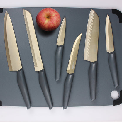 10-Piece Cutlery Set in Grey and Champagne