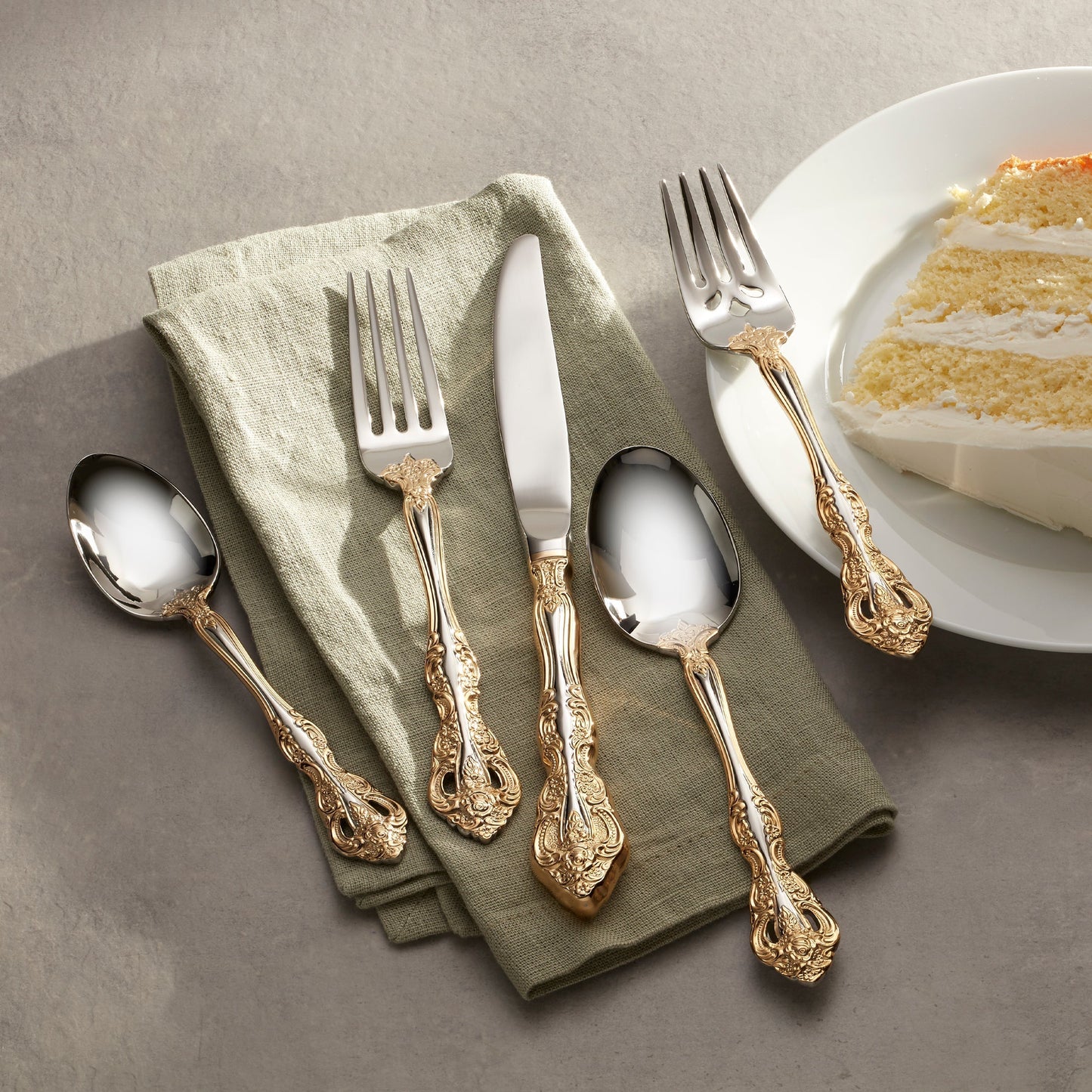 Golden Michelangelo 5-Piece Place Setting