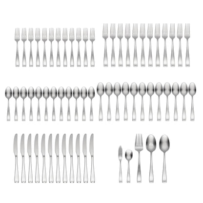 Moda Satin 65-Piece Flatware Set
