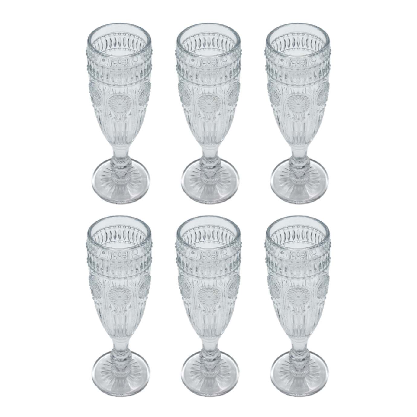 Fiesta Flutes, Set of 6
