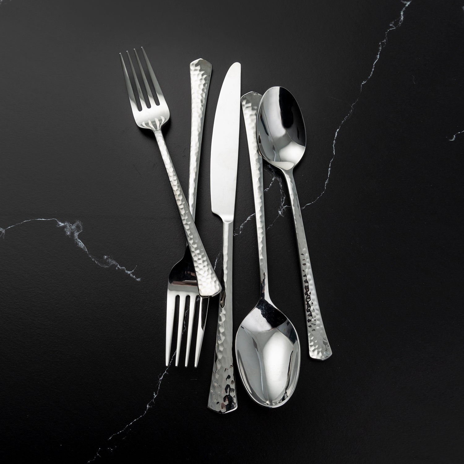 Reagan Hammered 20-Piece Flatware Set