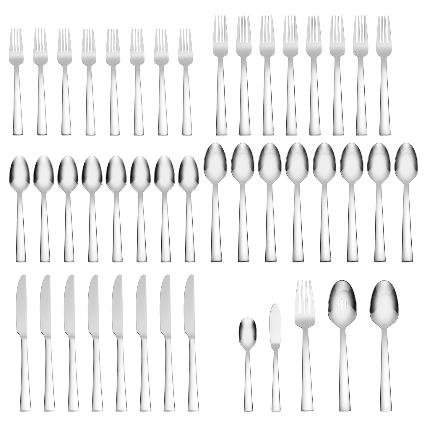 Madison Ave 45-Piece Flatware Set