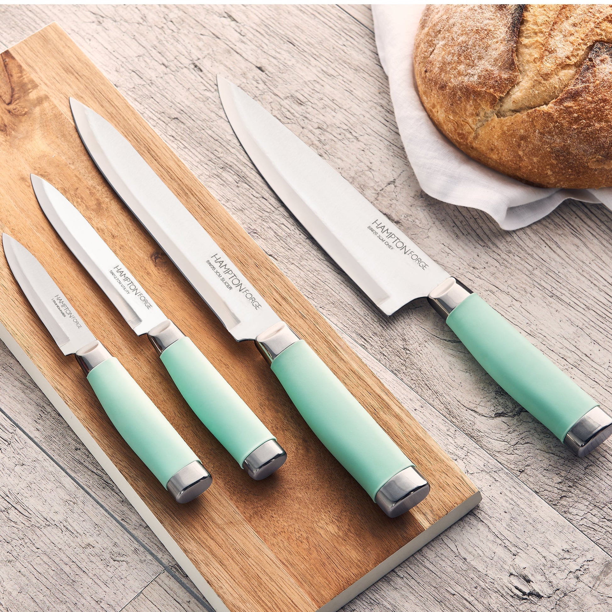 Epicure Pistachio 17-Piece Cutlery Block Set