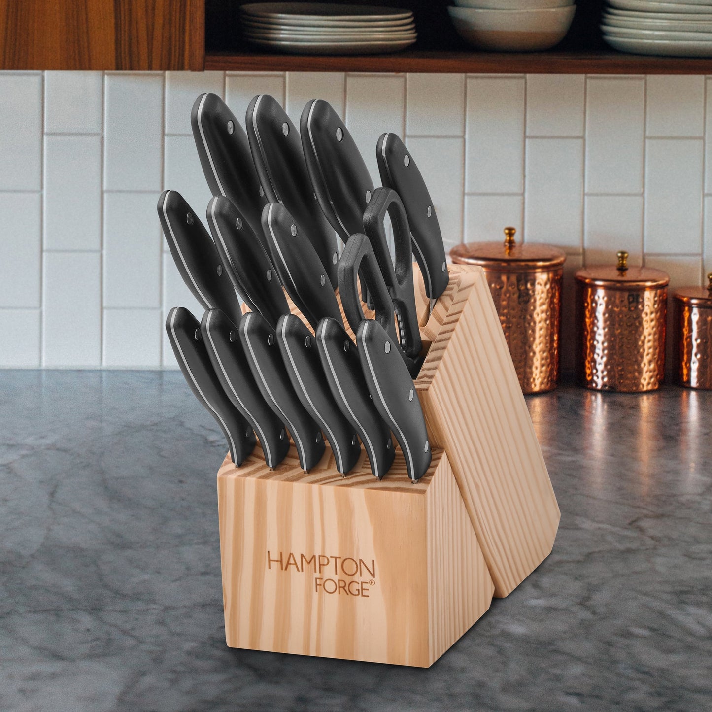 Rochester 15-Piece Cutlery Block Set