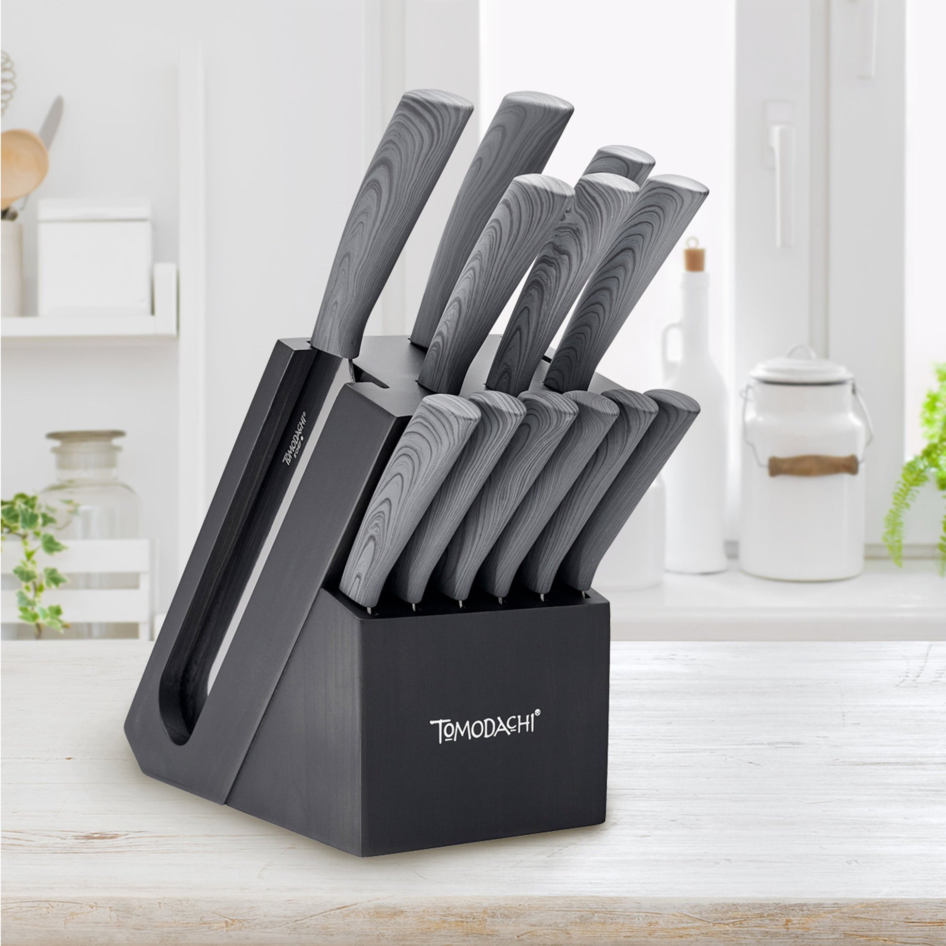 Raintree Ash 13-Piece Cutlery Block Set