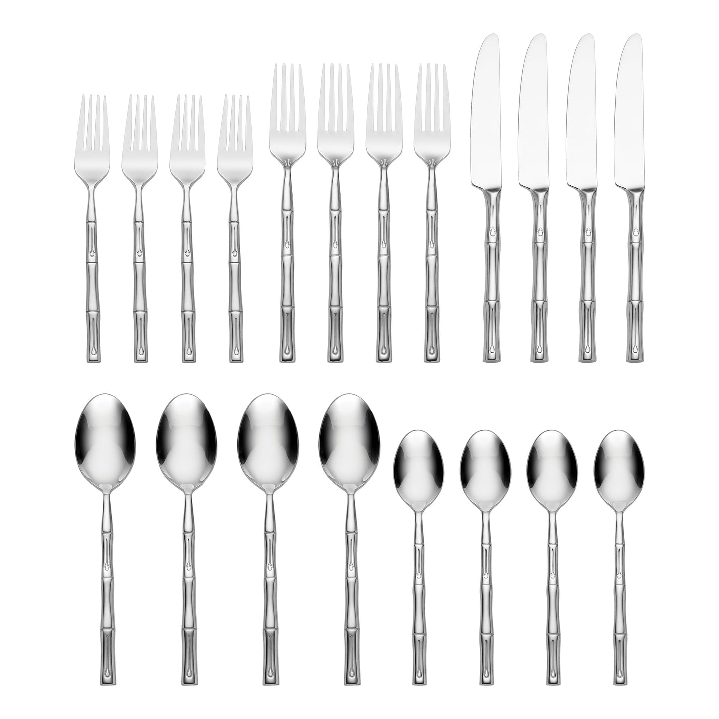 Bamboo 20-Piece Flatware Set