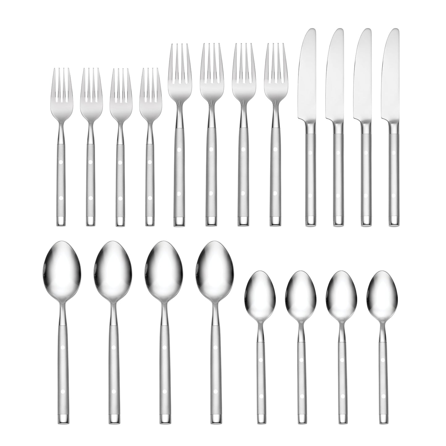 Shangrila Frosted 20-Piece Flatware Set