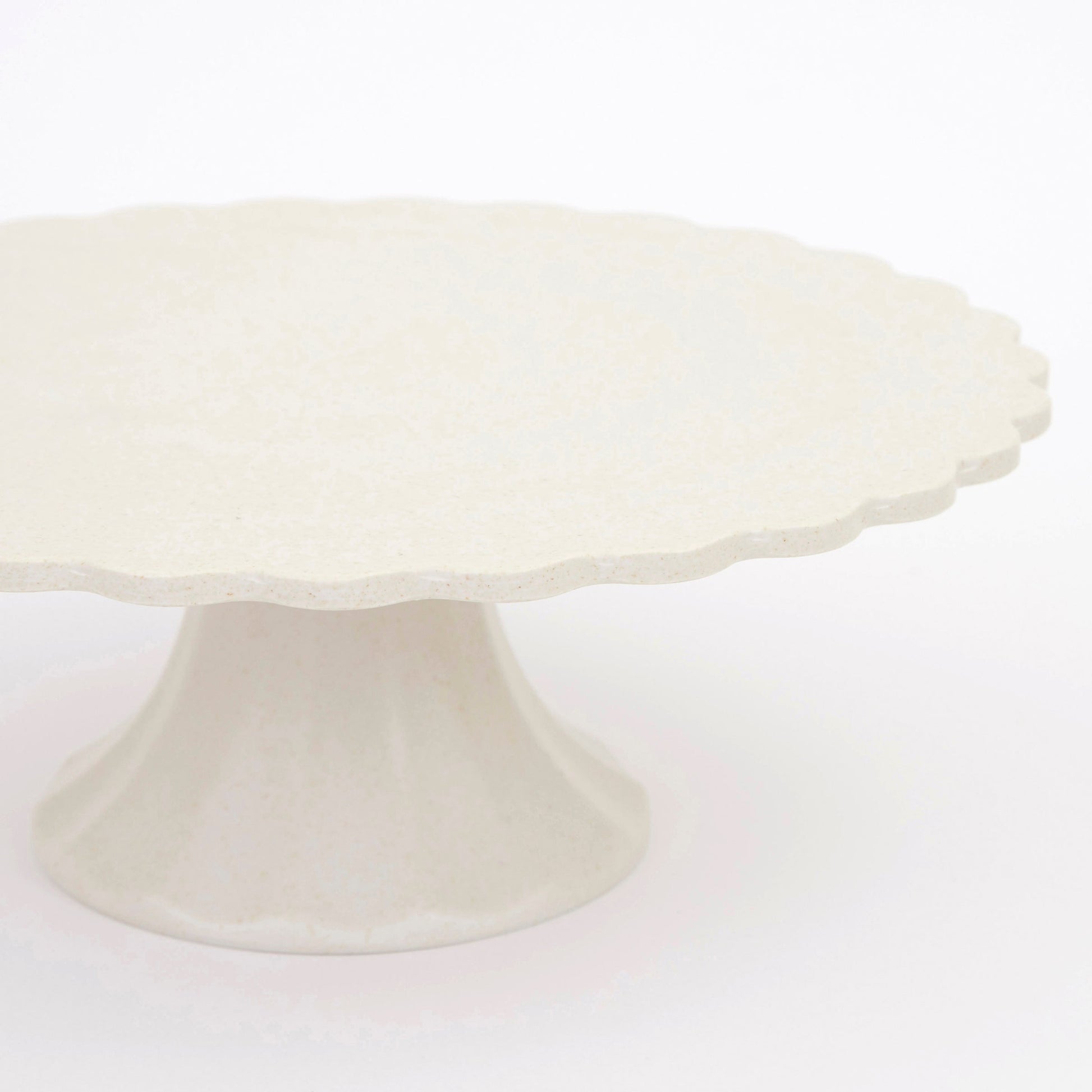 Bamboo Cream Small Cake Stand
