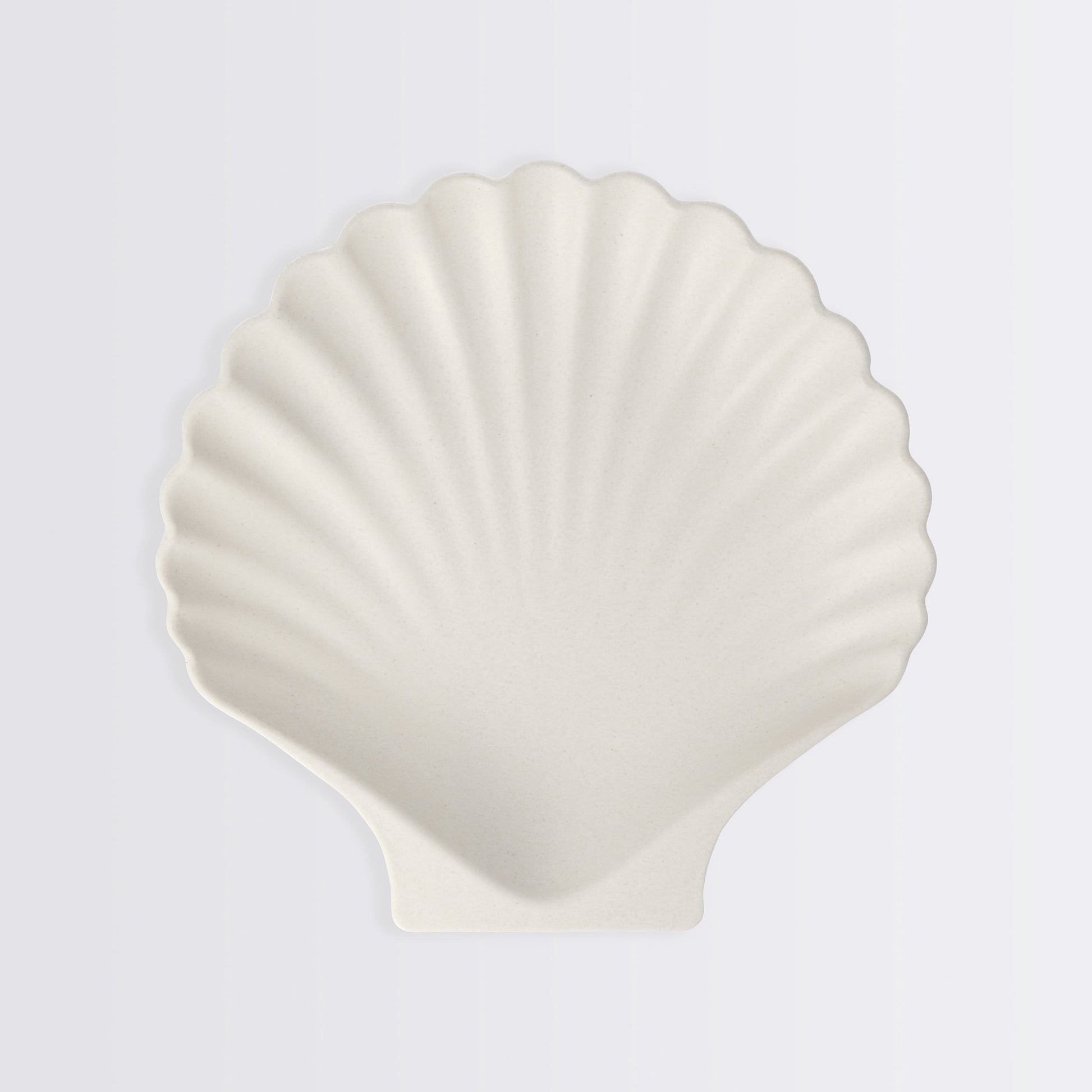 Bamboo Natural Shell Plates, Set of 6