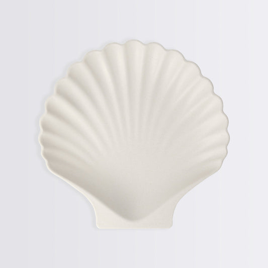 Bamboo Natural Shell Plates, Set of 6