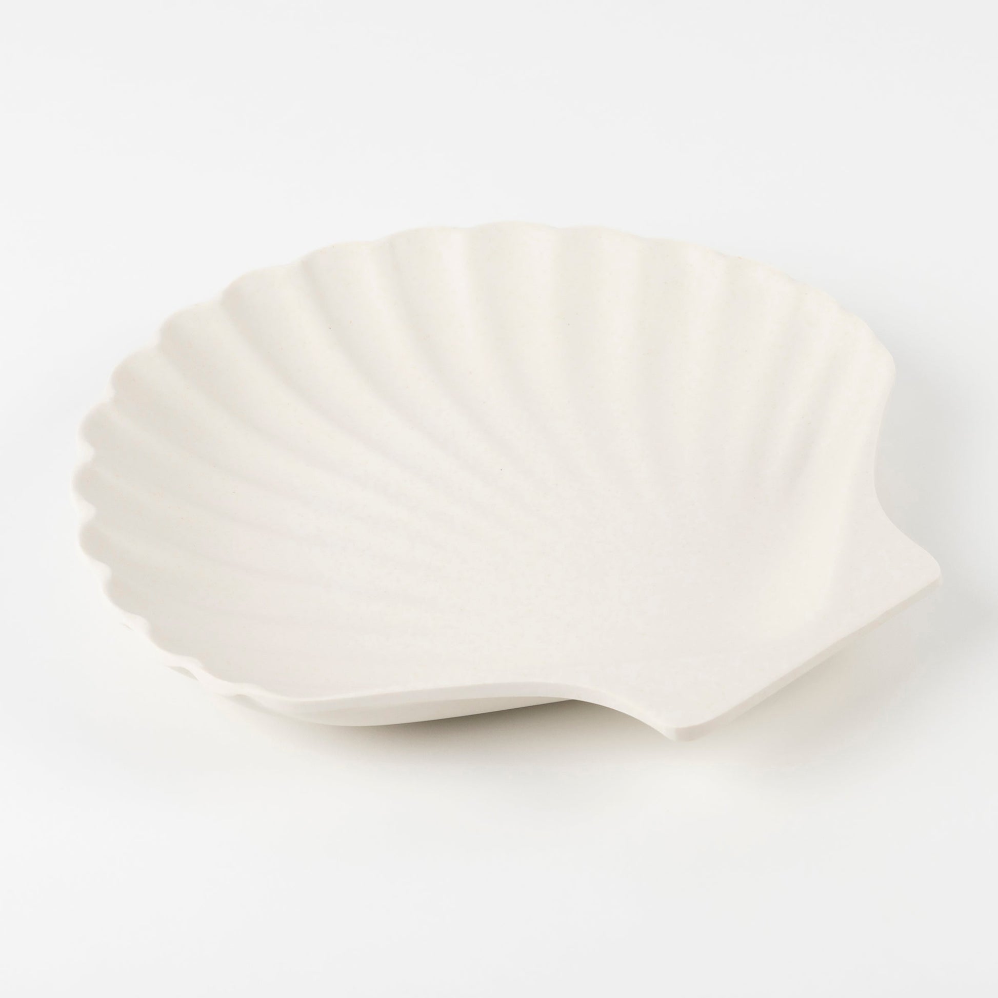 Bamboo Natural Shell Plates, Set of 6