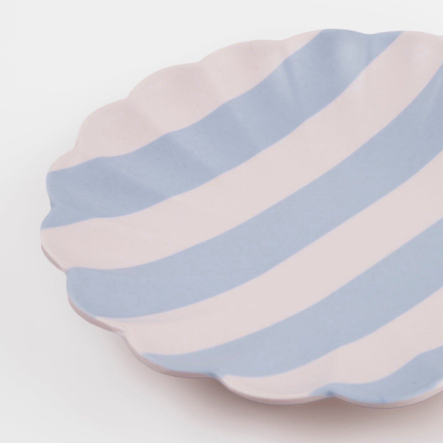 Stripey Assorted Bamboo Small Plates, Set of 6