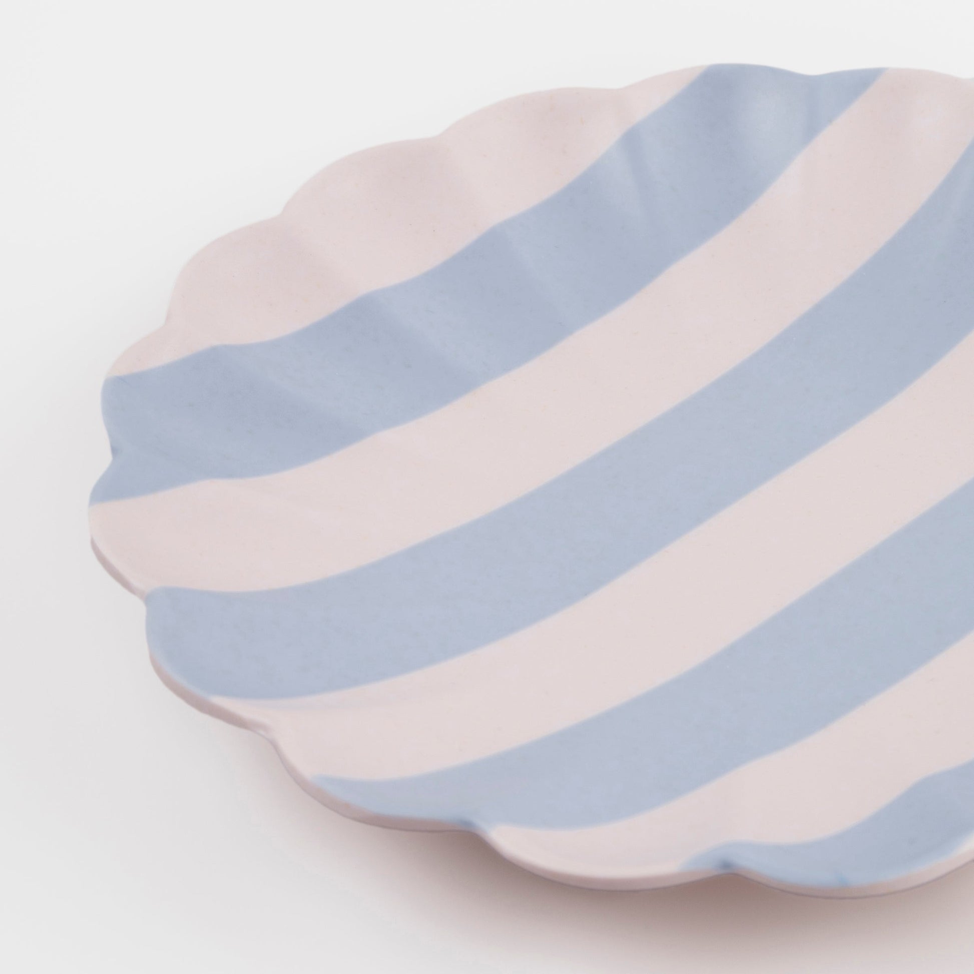 Stripey Assorted Bamboo Small Plates, Set of 6