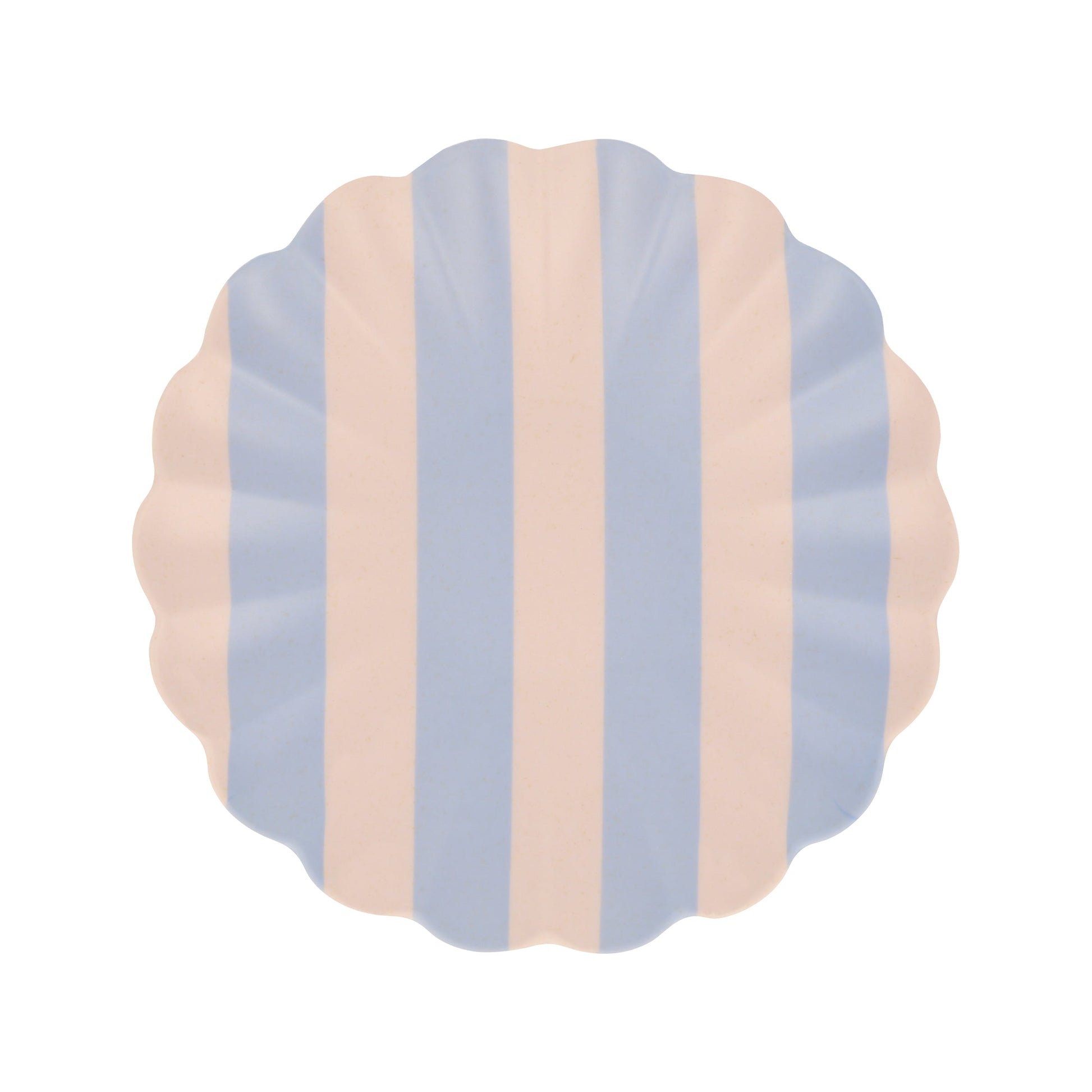 Stripey Assorted Bamboo Small Plates, Set of 6