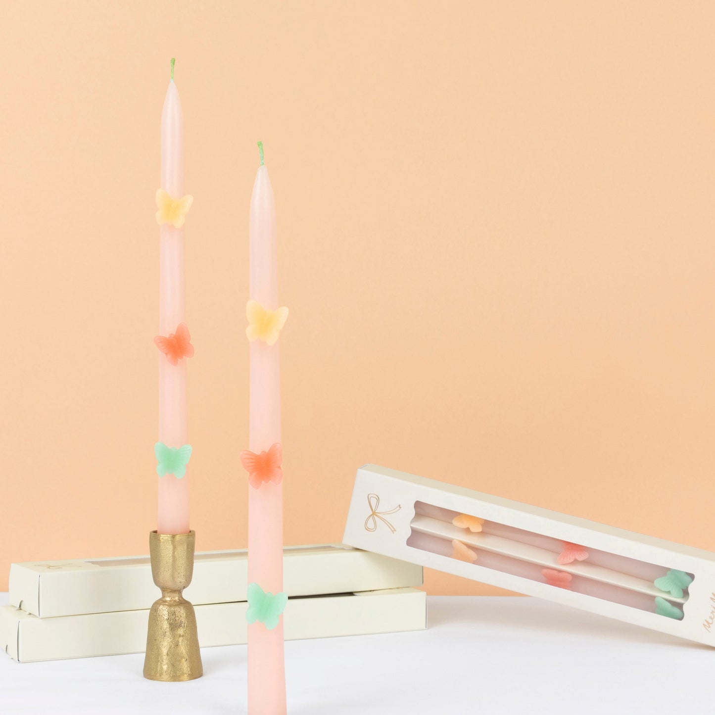 Butterfly Taper Candles, Set of 2