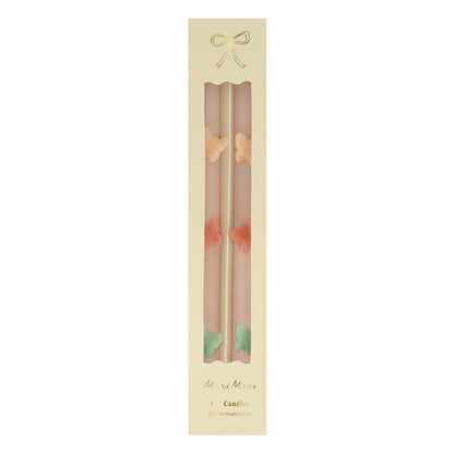 Butterfly Taper Candles, Set of 2