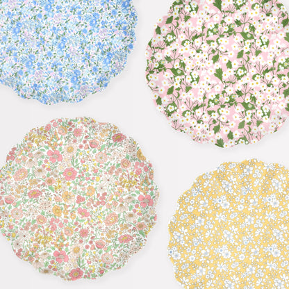 Meri Meri X Liberty Floral Melamine Large Plate, Set of 4