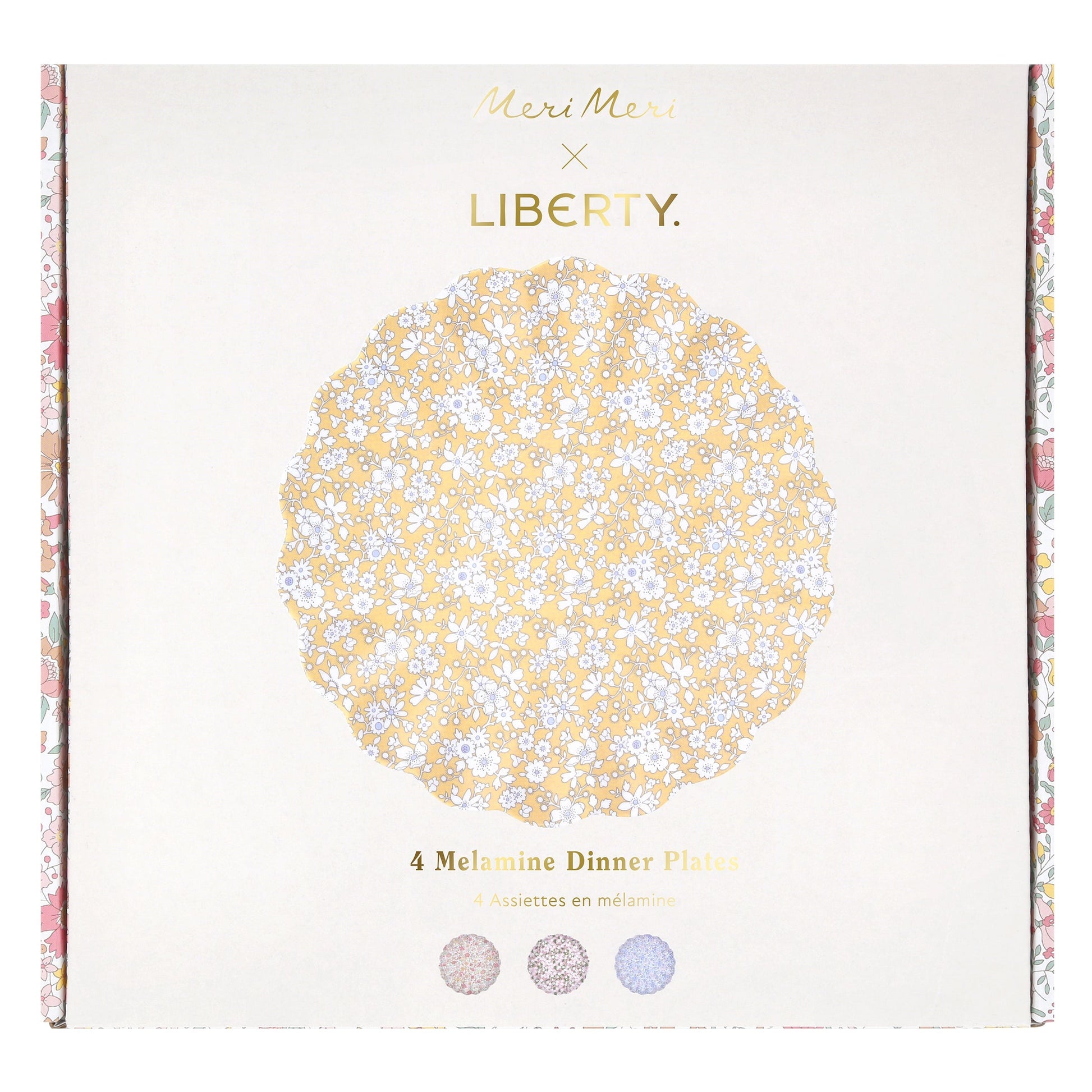 Meri Meri X Liberty Floral Melamine Large Plate, Set of 4