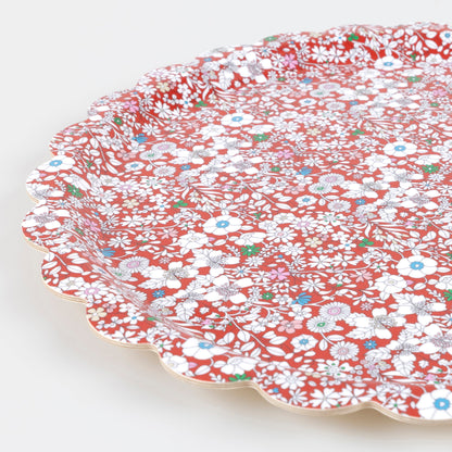 Meri Meri x Liberty Red June's Meadow Small Tray