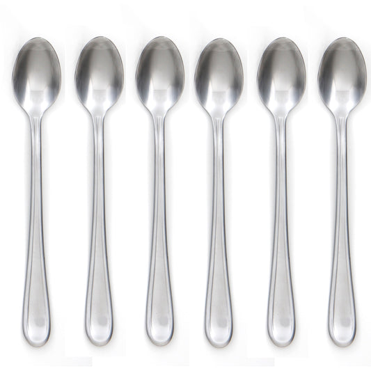 Malibu Satin Iced Tea Spoons, Set Of 6