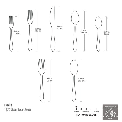 Delia 72-Piece Flatware Set