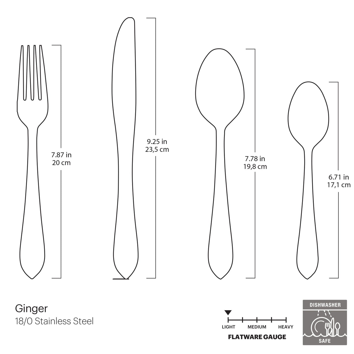 Ginger Mirror 16-Piece Flatware Set