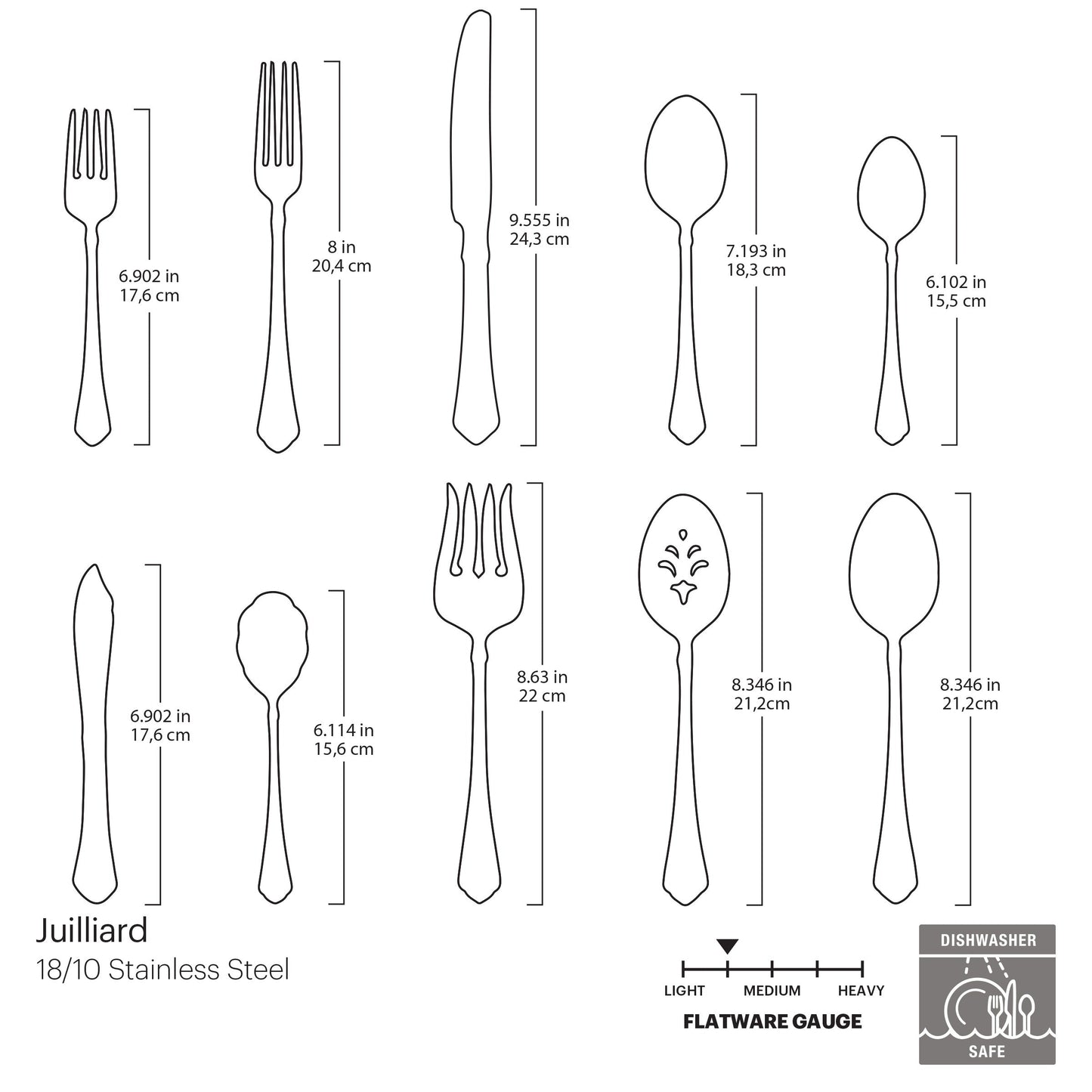 Juilliard 45-Piece Flatware Set