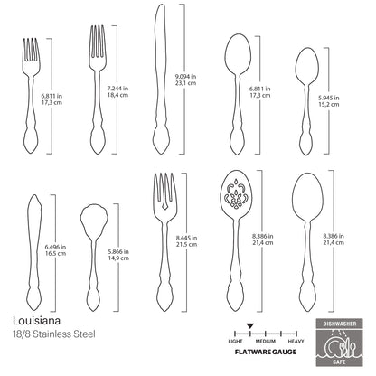Louisiana 45-Piece Flatware Set