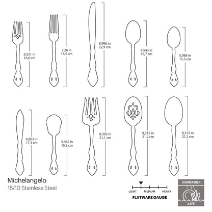 Michelangelo 45-Piece Flatware Set