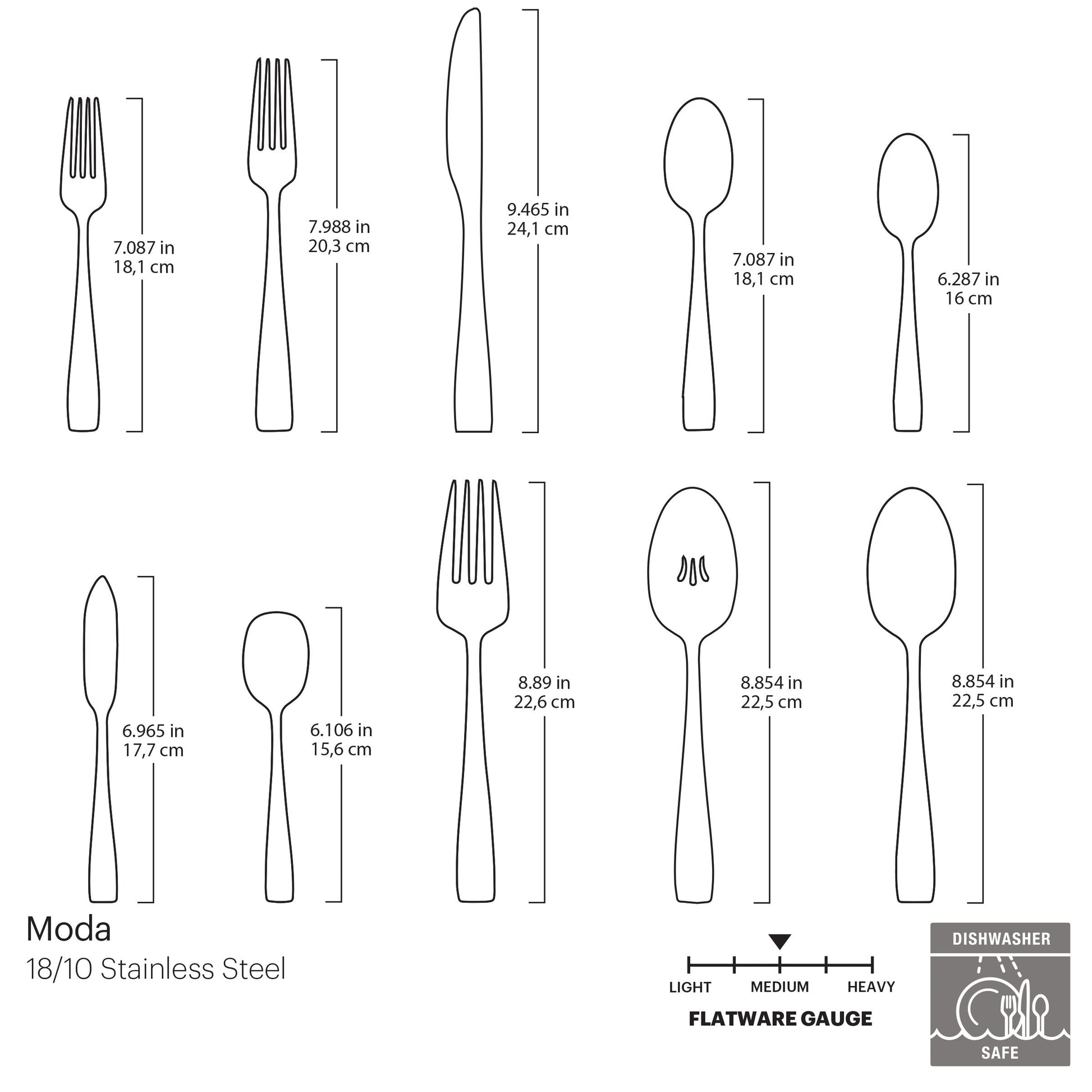 Moda 65-Piece Flatware Set