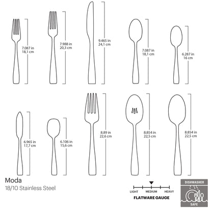 Moda 65-Piece Flatware Set