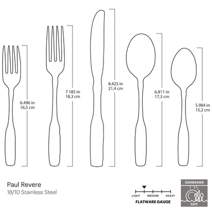 Paul Revere 5-Piece Place Setting