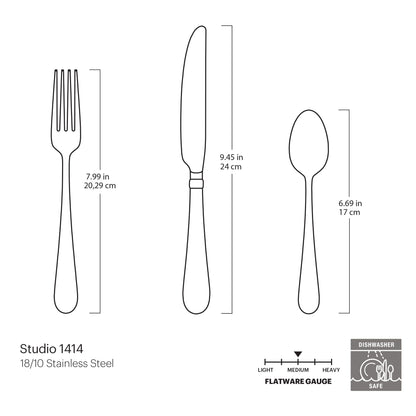 Studio 1414 36-Piece Flatware Set