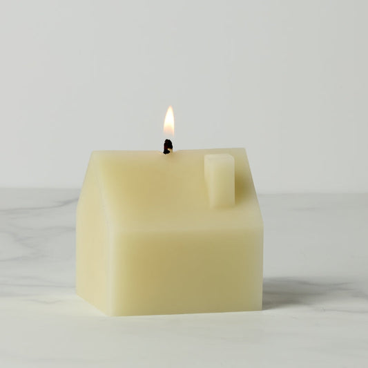 Iconic Cream Small House Candle