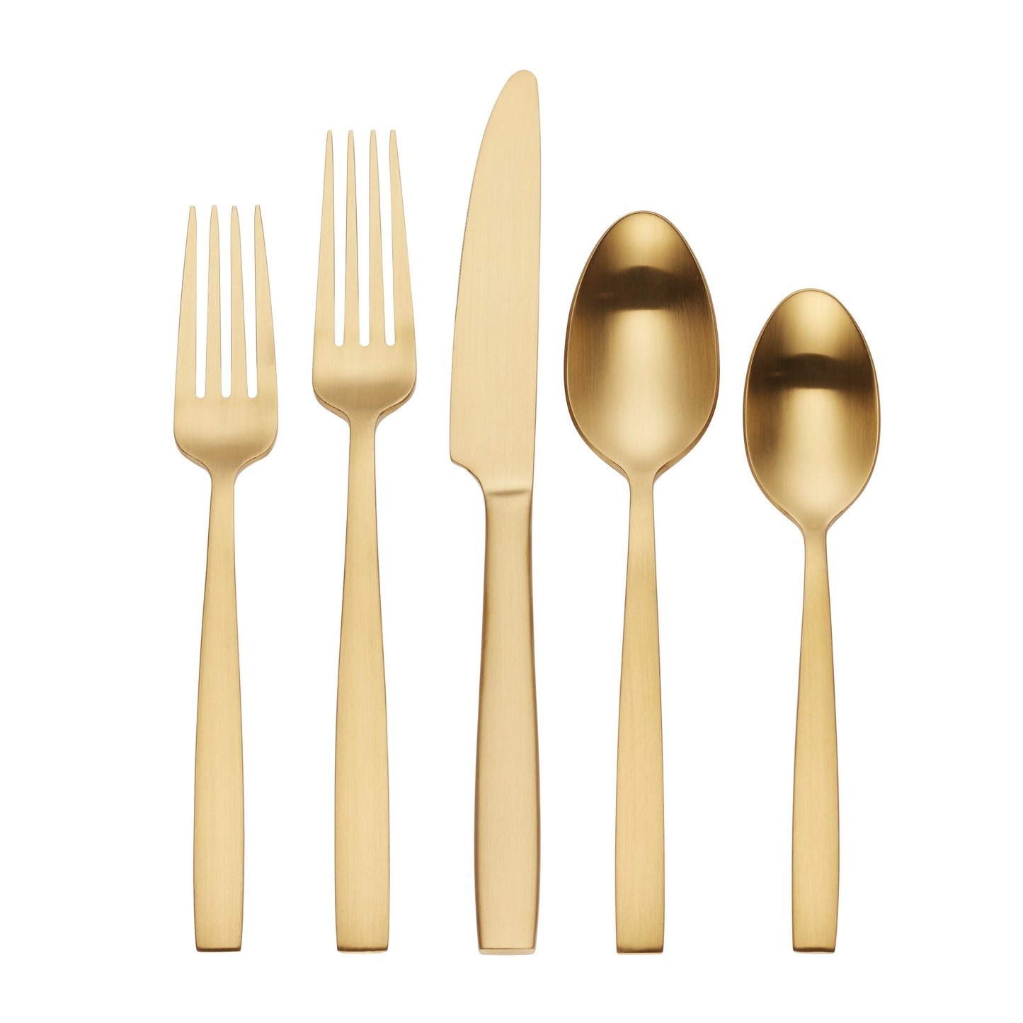 Clearview Gold Satin 20-Piece Flatware Set