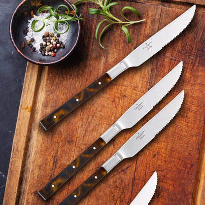 Tortoise Steak Knives, Set of 4