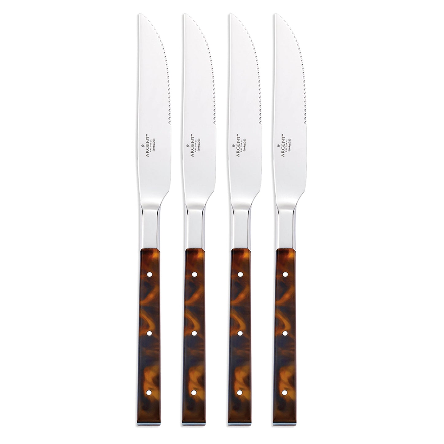Tortoise Steak Knives, Set of 4