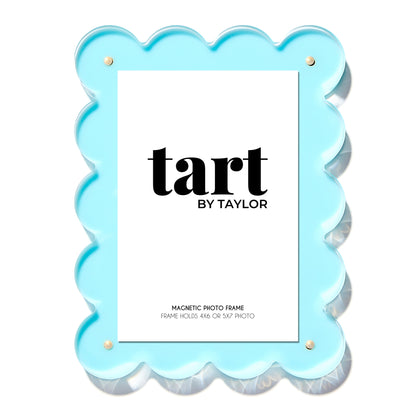 Seafoam Scalloped Acrylic Photo Frame