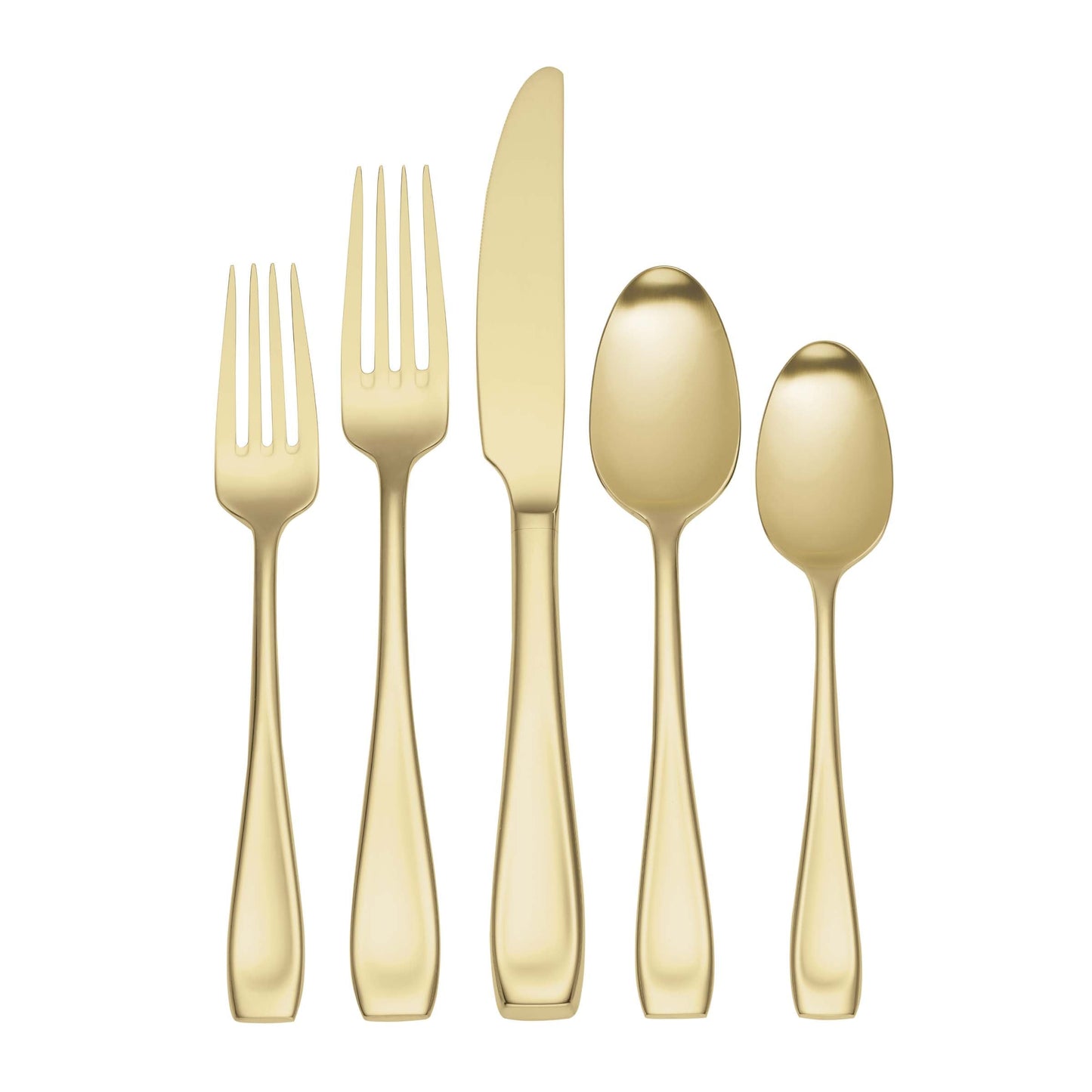 Moda Champagne Satin 20- Piece Flatware Set