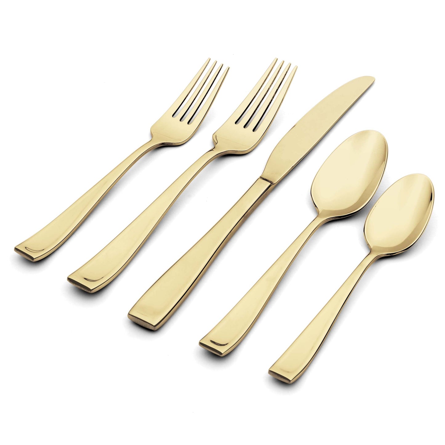 Moda Champagne Satin 20- Piece Flatware Set