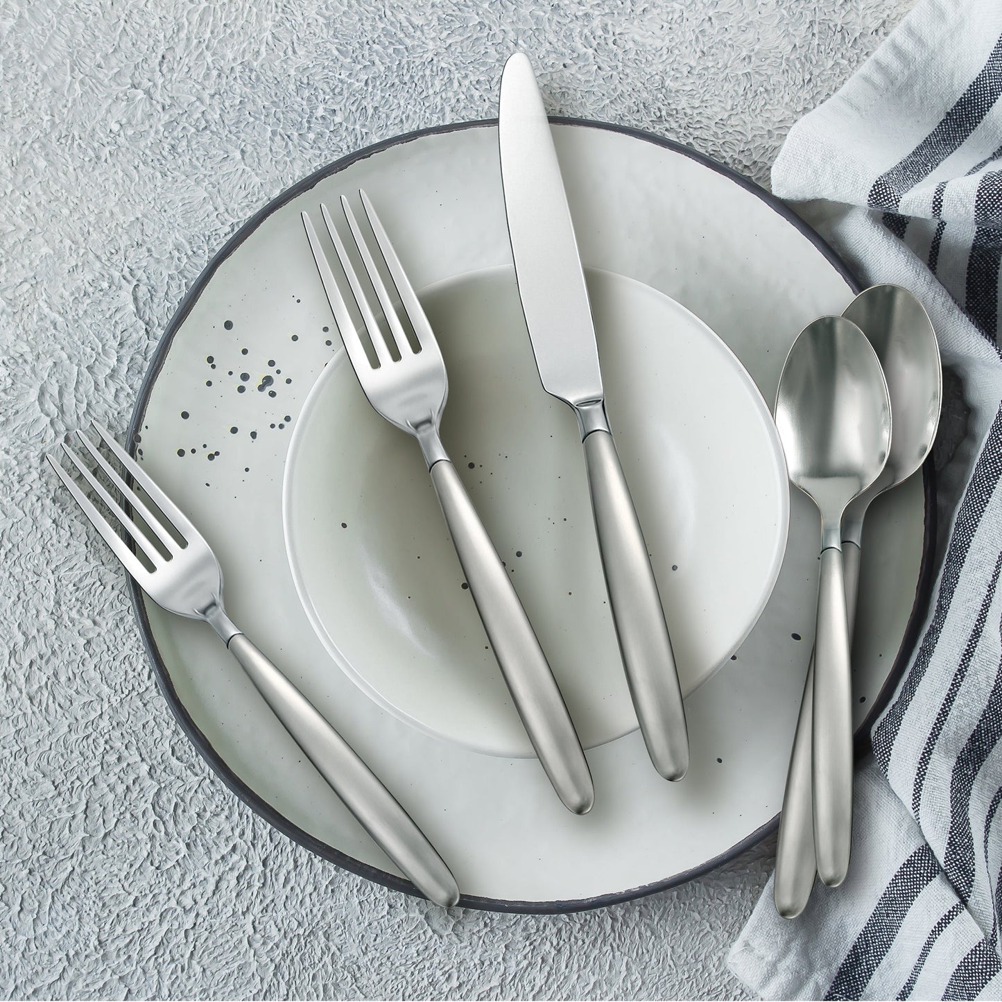 Tidal Frosted 30-Piece Flatware Set