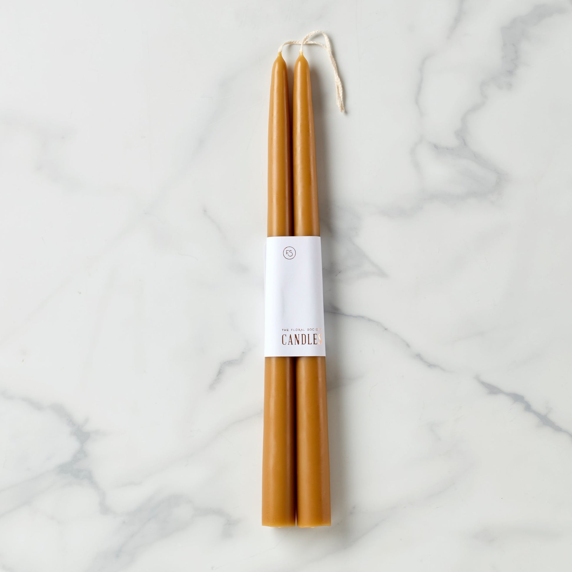 Dipped Miel 12" Taper Candle, Set of 2