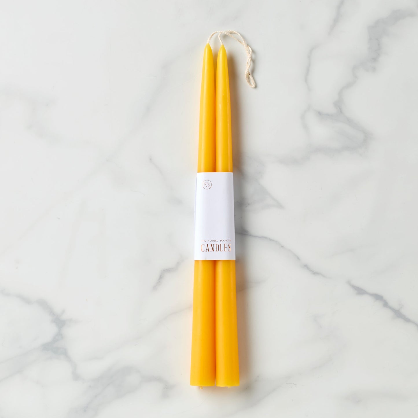Dipped Saffron12" Taper Candle, Set of 2
