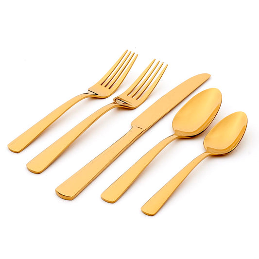 Aptitude Gold 20-Piece Flatware Set