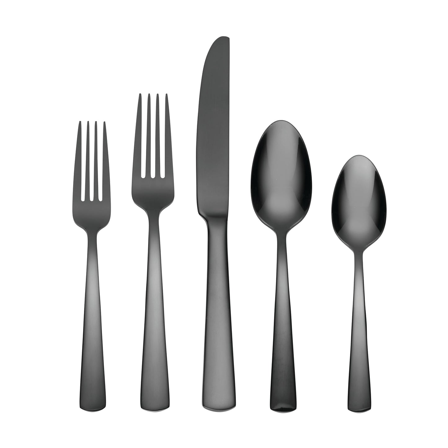 Aptitude Midnight Glossy 20-Piece Flatware Set