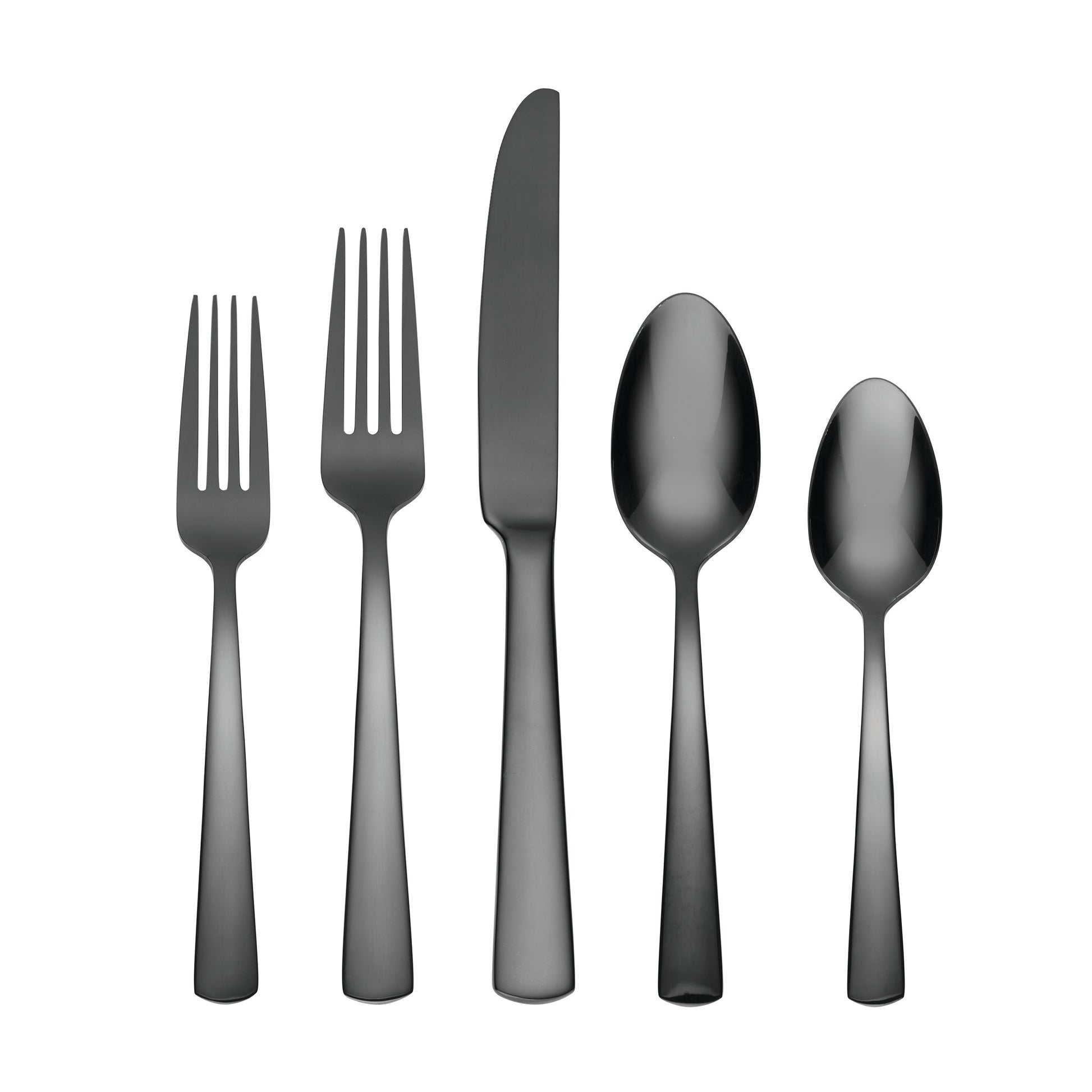 Aptitude Midnight Glossy 20-Piece Flatware Set
