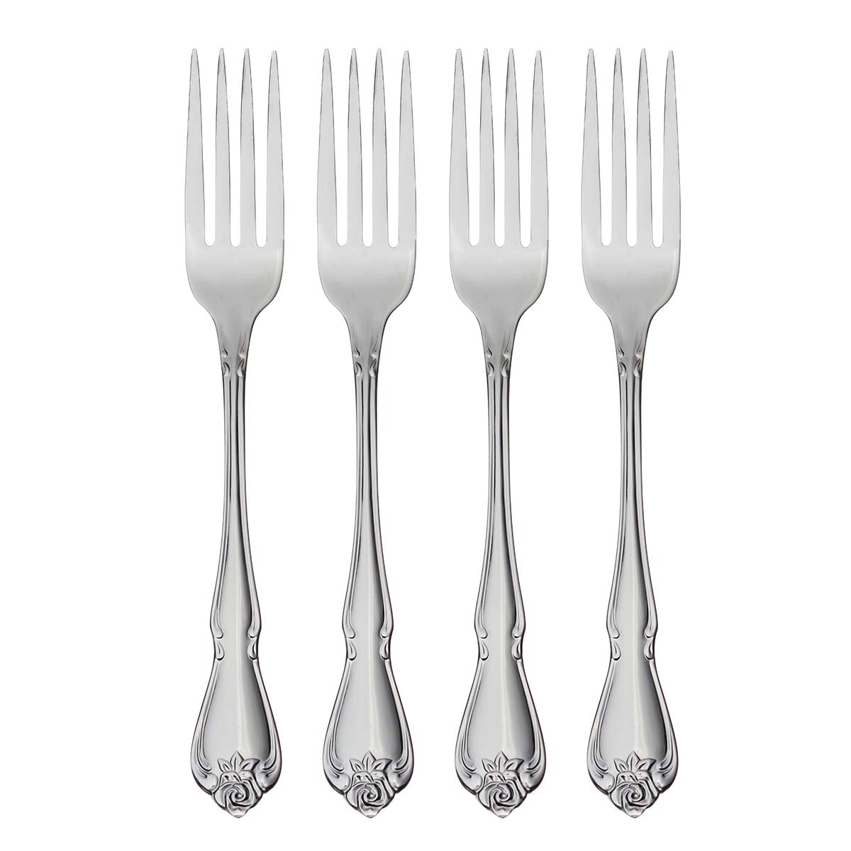 True Rose Dinner Forks, Set of 4