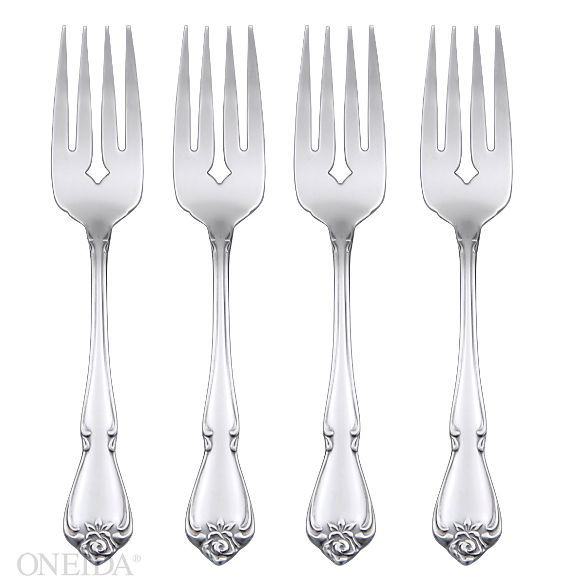True Rose Salad Forks, Set of 4