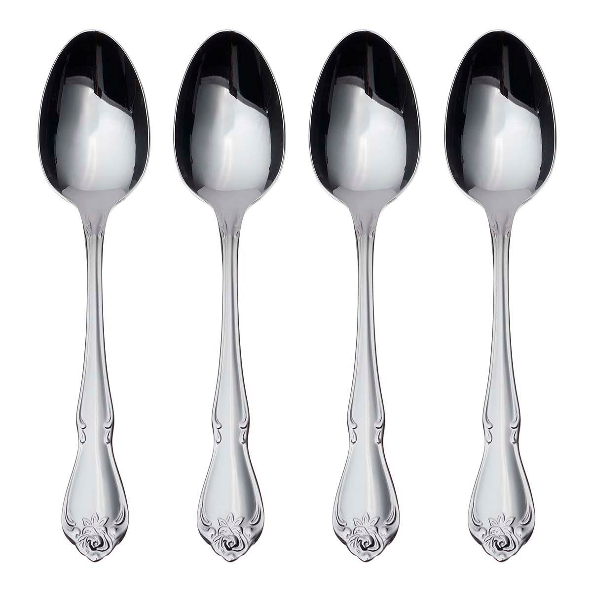True Rose Teaspoons, Set of 4
