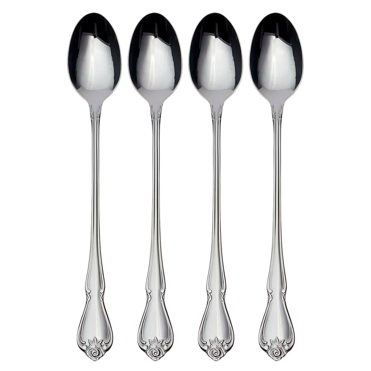 True Rose Tall Drink Spoons, Set of 4